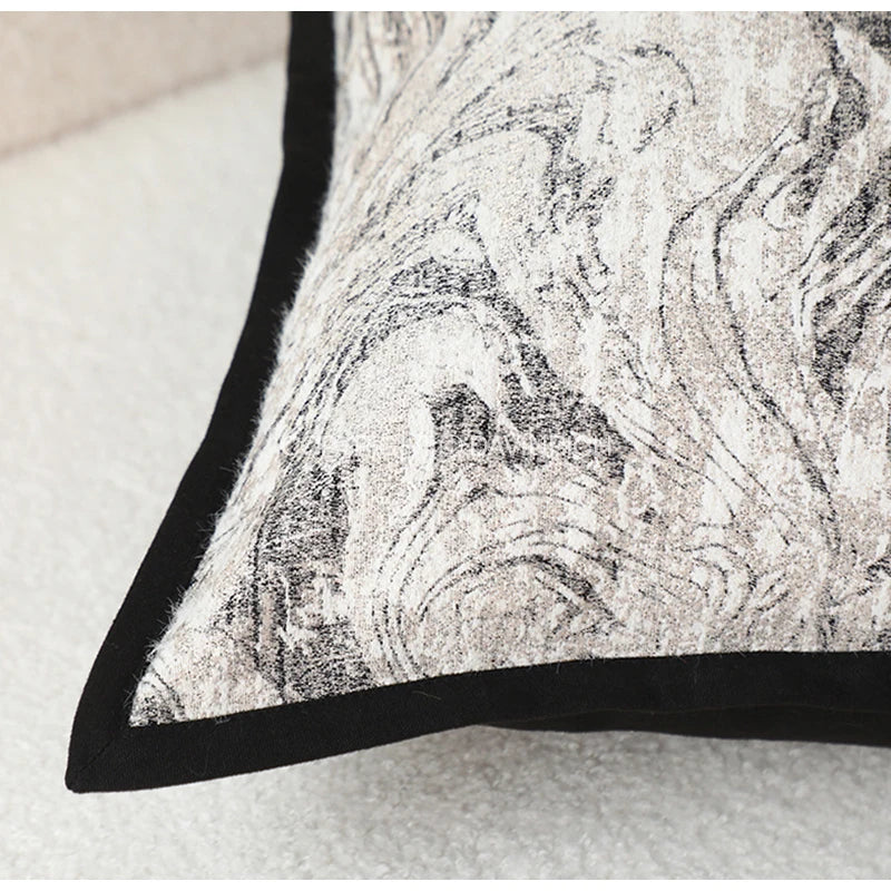 Luxury Accents Tweed Lumbar Buckle Decorative Throw Pillow Case Modern Upholstery Trends Cushion Cover for Hotel Villa