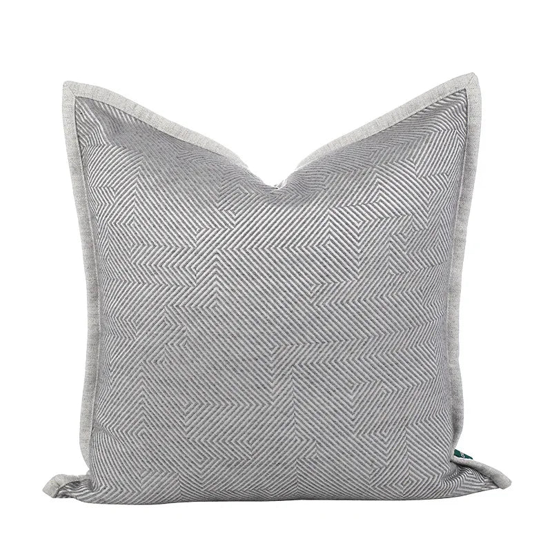 Luxury Accents Tweed Lumbar Buckle Decorative Throw Pillow Case Modern Upholstery Trends Cushion Cover for Hotel Villa
