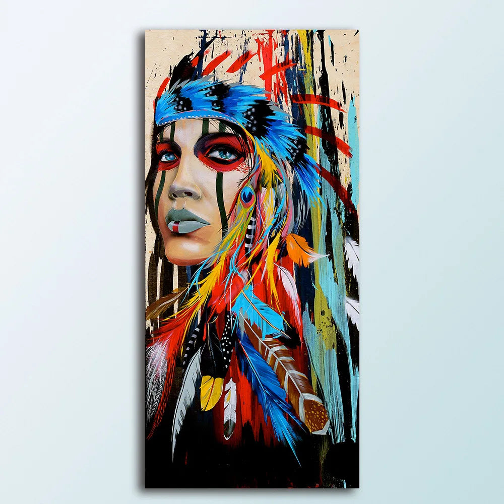 Stickers and Posters for Room Canvas Painting Abstract Indian Pictures for Wall Luxury Home Decor Wall Decoration Poster Print