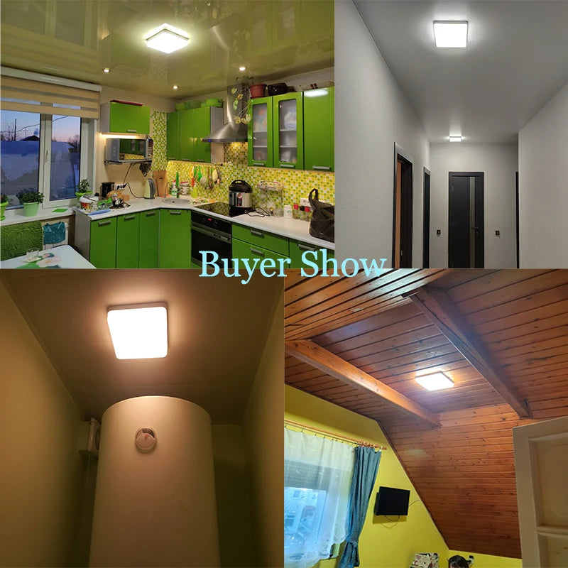 LED Ceiling Lights Square Neutral Light Luster Interior Home Decor 18W 24W 36W 48W Bathroom Bedroom Kitchen Living Room