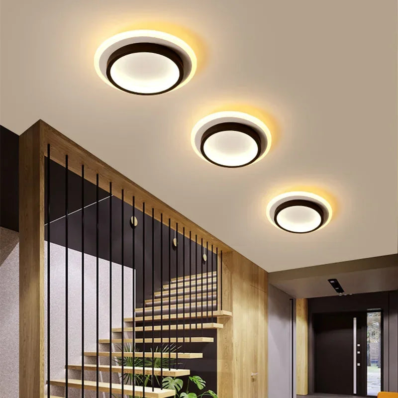Modern LED Aisle Ceiling Light Chandelier for Corridor Stairs Foyer Balcony Bedroom Bathroom Indoor Lighting Fixtures Luster