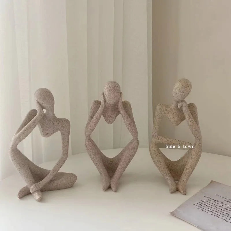 Ins Style Thinker Decorations Small Abstract Character Bedroom Home Decoration Creative Living Room Art Statue Decorations
