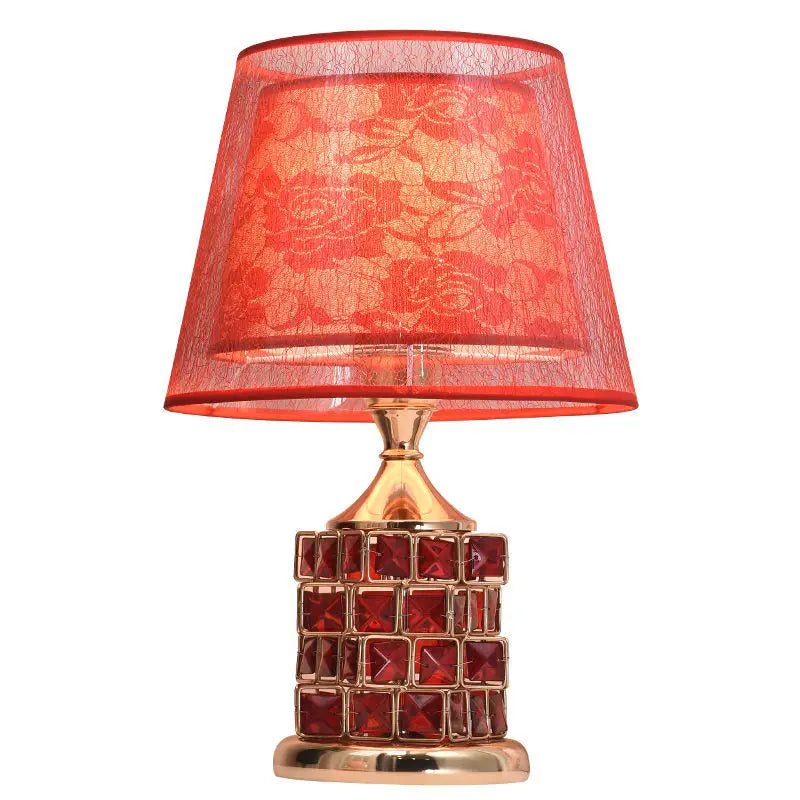Crystal Table Lamp Diamond Table Lamp Decoration Desk Lamps Classic Bedroom Bedside Bar Rubik'S Cube European Style Luxury