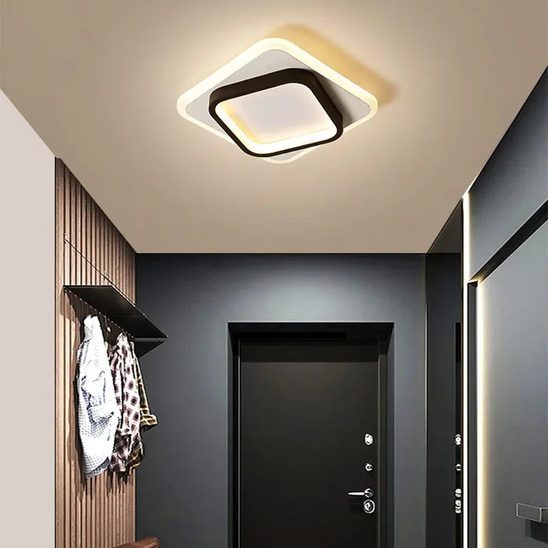 Modern LED Aisle Ceiling Light Chandelier for Corridor Stairs Foyer Balcony Bedroom Bathroom Indoor Lighting Fixtures Luster