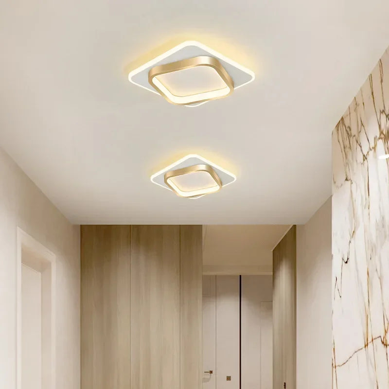 Modern LED Aisle Ceiling Light Chandelier for Corridor Stairs Foyer Balcony Bedroom Bathroom Indoor Lighting Fixtures Luster