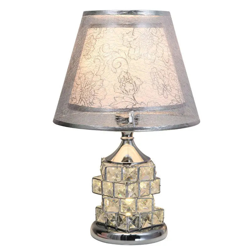 Crystal Table Lamp Diamond Table Lamp Decoration Desk Lamps Classic Bedroom Bedside Bar Rubik'S Cube European Style Luxury