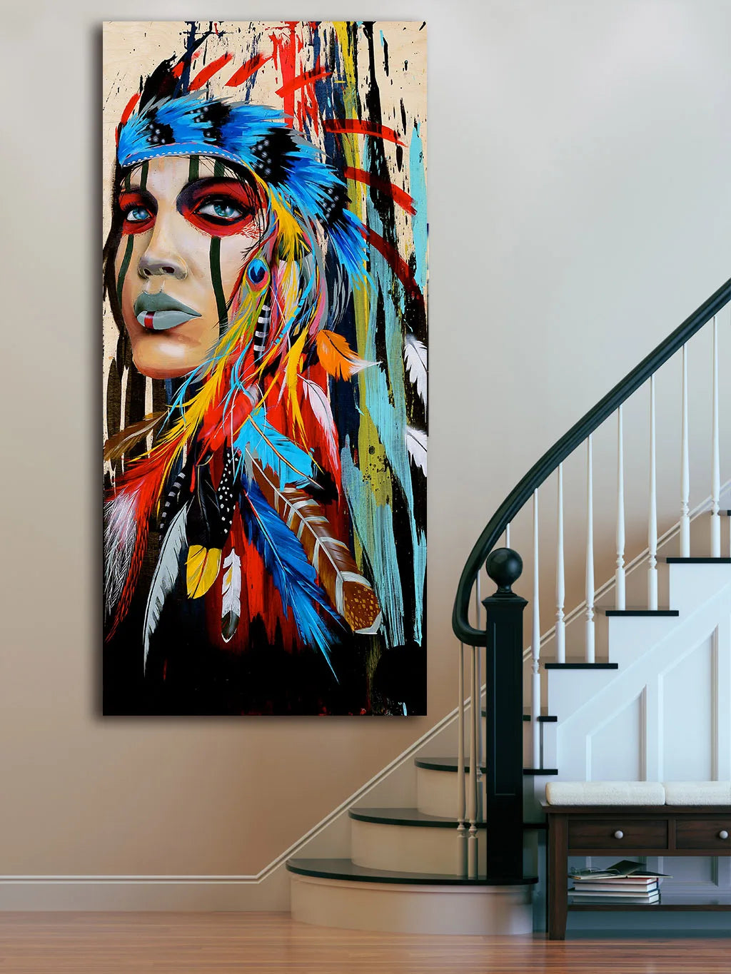 Stickers and Posters for Room Canvas Painting Abstract Indian Pictures for Wall Luxury Home Decor Wall Decoration Poster Print