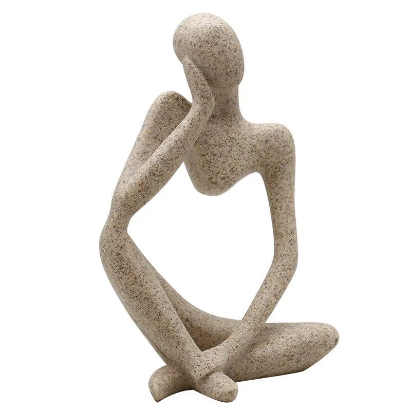 Ins Style Thinker Decorations Small Abstract Character Bedroom Home Decoration Creative Living Room Art Statue Decorations
