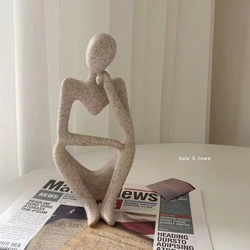 Ins Style Thinker Decorations Small Abstract Character Bedroom Home Decoration Creative Living Room Art Statue Decorations