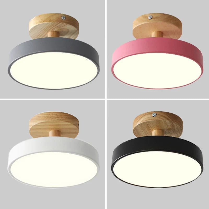 Modern Macaron LED Aisle Ceiling Light Chandelier Corridor Stairs Foyer Balcony Bedroom Bathroom Indoor Lighting Fixtures Luster