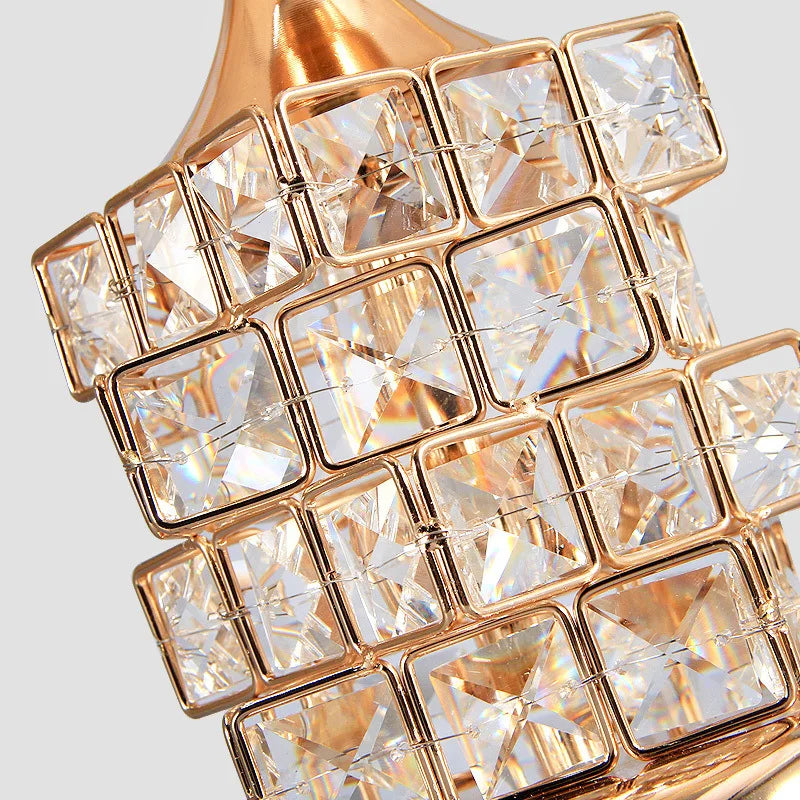 Crystal Table Lamp Diamond Table Lamp Decoration Desk Lamps Classic Bedroom Bedside Bar Rubik'S Cube European Style Luxury