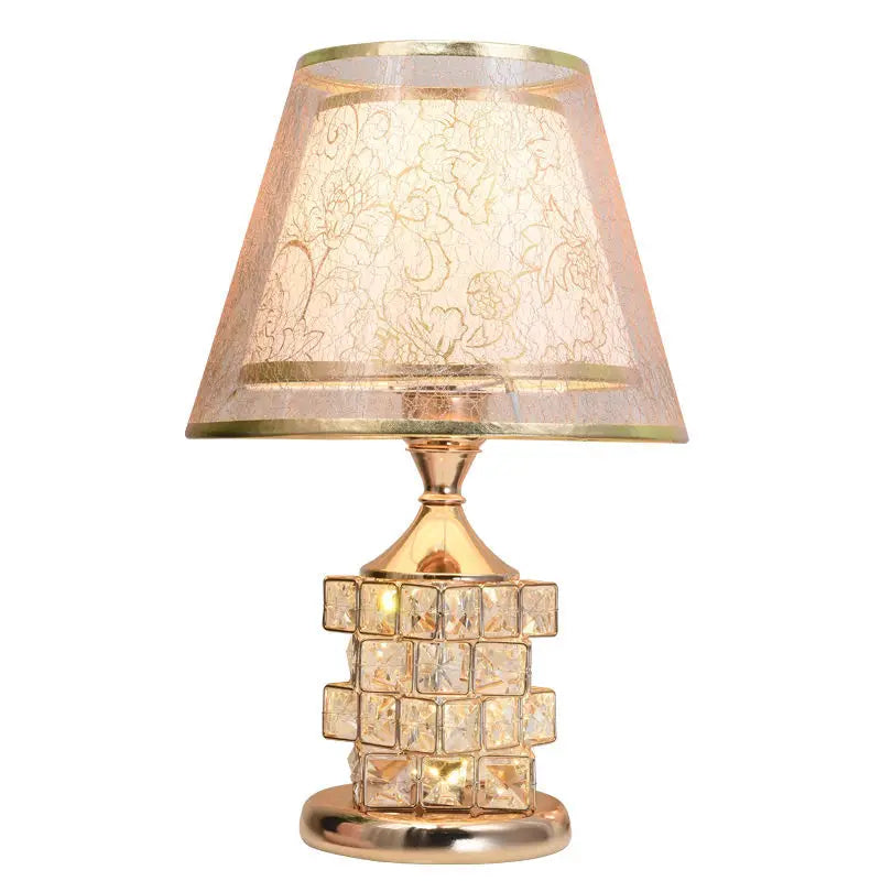 Crystal Table Lamp Diamond Table Lamp Decoration Desk Lamps Classic Bedroom Bedside Bar Rubik'S Cube European Style Luxury