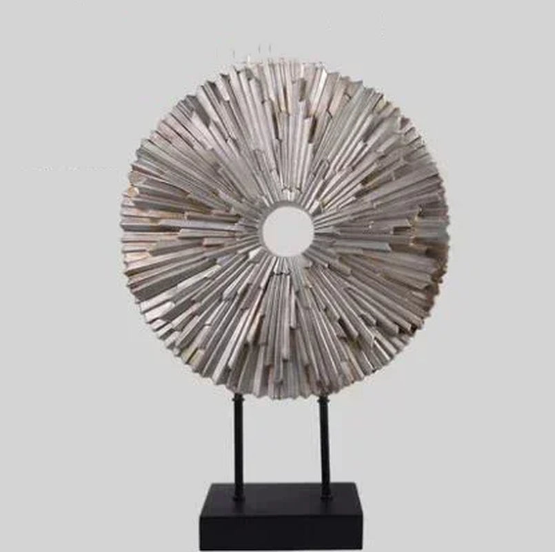 European Luxury Resin round Figurines Art Home Furnishing Decoration Crafts Livingroom Table Miniatures Office Desktop Ornaments