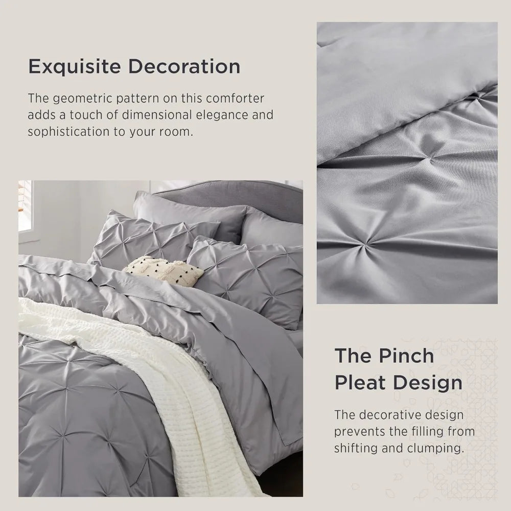 Duvet Cover Set, Bedsure Size Comforter Set - Bedding Sets 7 Pieces, Duvet Cover Set