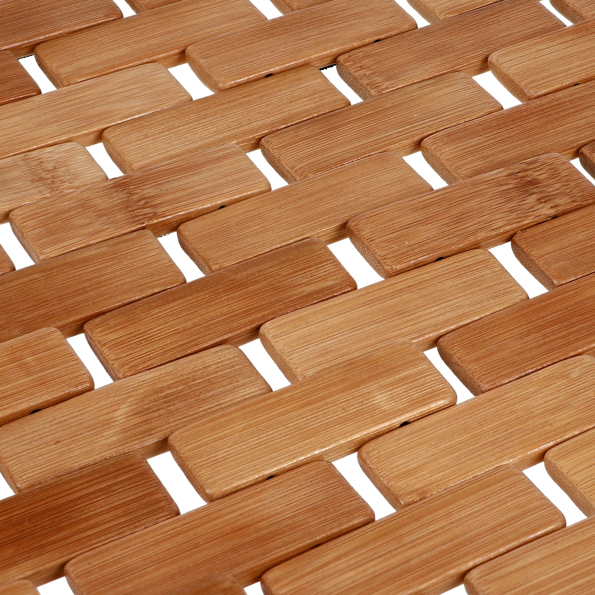 Bamboo Tile Bath Step-Out Mat, 18"X30"