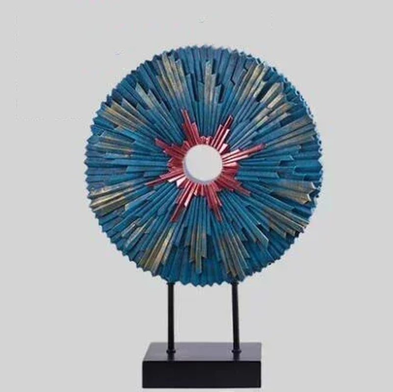 European Luxury Resin round Figurines Art Home Furnishing Decoration Crafts Livingroom Table Miniatures Office Desktop Ornaments