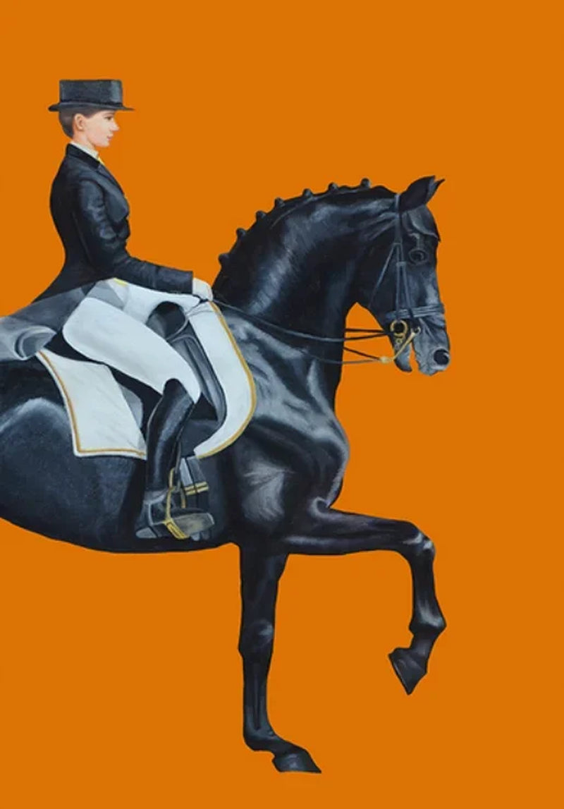 Modern Aristocratic Equestrian Posters Canvas Paintings Living Room Home Decorations Modern Horse Riding Oil Paintings Wall