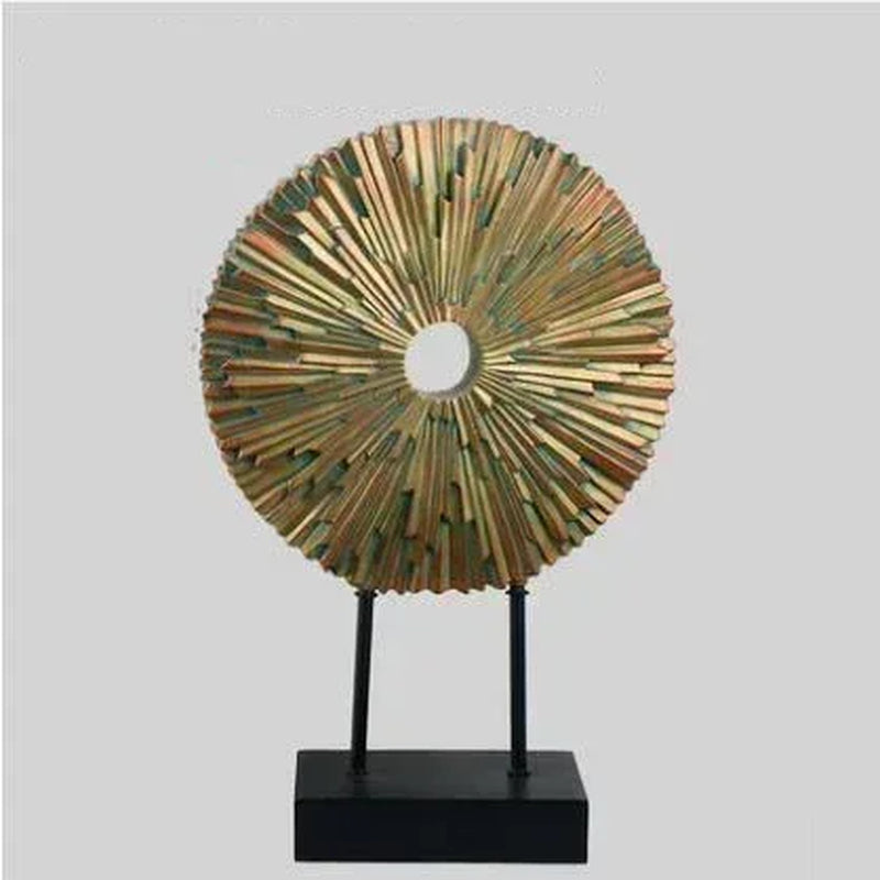 European Luxury Resin round Figurines Art Home Furnishing Decoration Crafts Livingroom Table Miniatures Office Desktop Ornaments