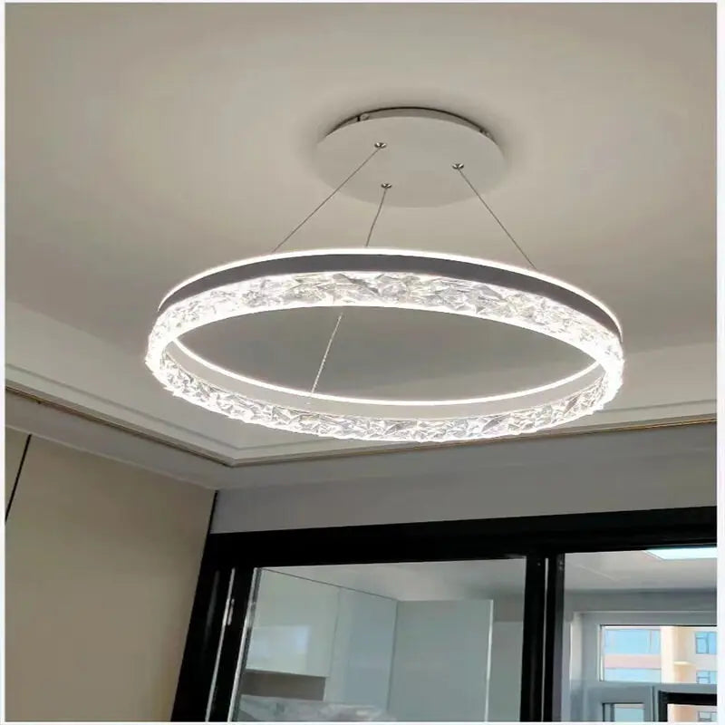 Modern Ceiling Lights Minimalist Design Pendant Lights Luxe Ring Chandelier Led Lamp for Bedroom Living Room Home Decor