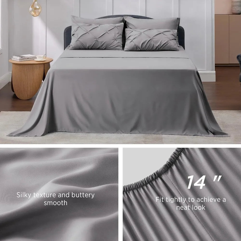 Duvet Cover Set, Bedsure Size Comforter Set - Bedding Sets 7 Pieces, Duvet Cover Set