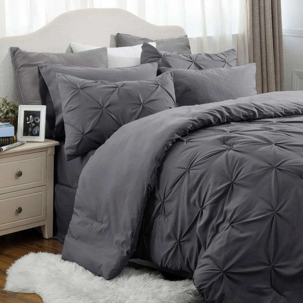 Duvet Cover Set, Bedsure Size Comforter Set - Bedding Sets 7 Pieces, Duvet Cover Set