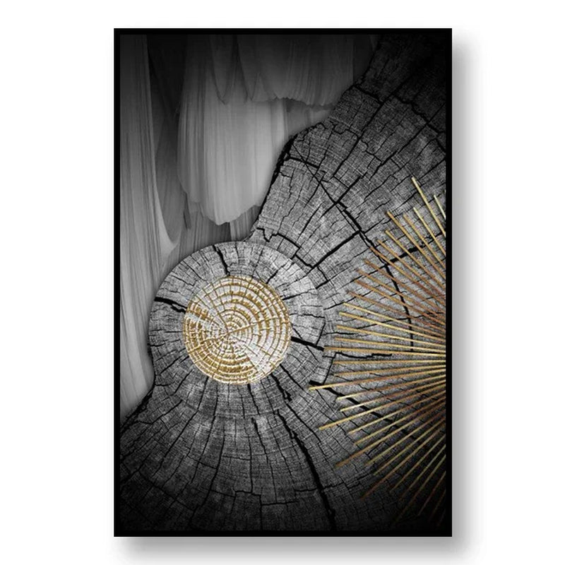 Light Luxury Minimalist Style Poster Bedroom Wall Art Abstract Annual Ring Mural Canvas Painting Home Decoration Aesthetics
