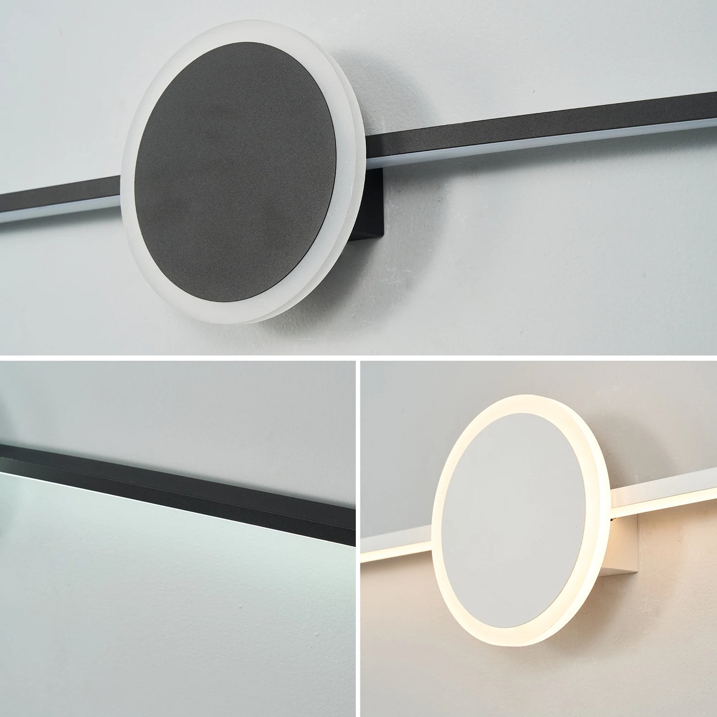 LED Wall Lamps Morden Led Mirror Bathroom Light Fixtures 19-27W Wall Mounted Bathroom Mirror Sconce Lamp Indoor Lighting Mirrors