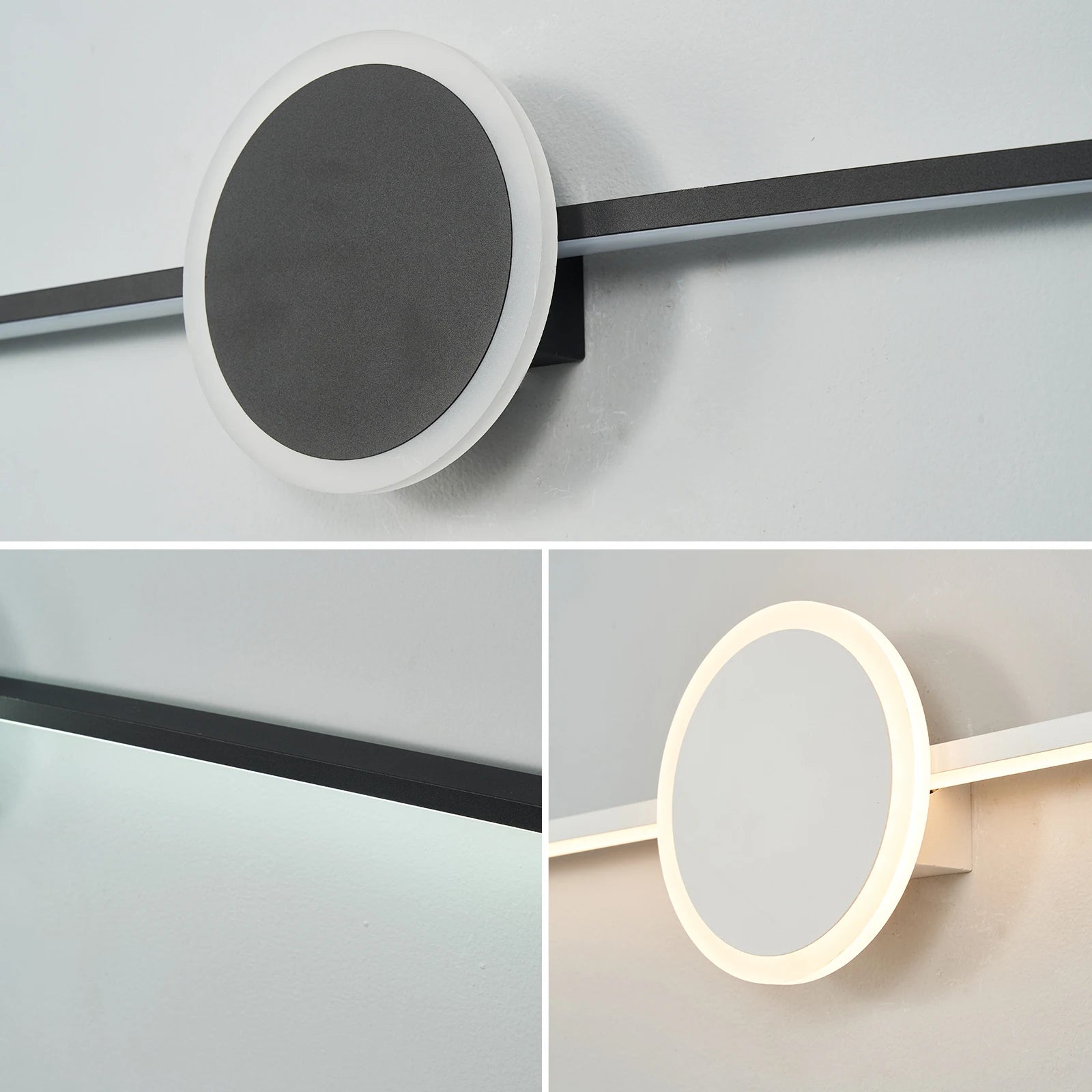 LED Wall Lamps Morden Led Mirror Bathroom Light Fixtures 19-27W Wall Mounted Bathroom Mirror Sconce Lamp Indoor Lighting Mirrors