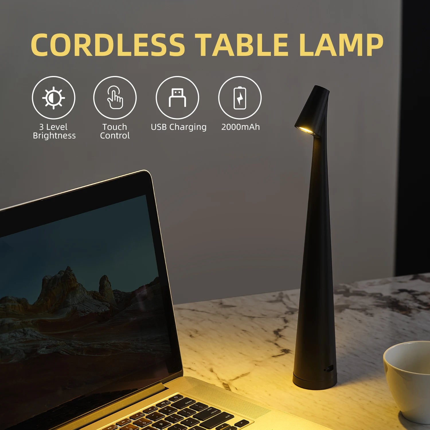 Designer'S Table Lamp Vertical Pole Overlooking Design Light Luxury Desk Lamp USB Charging Atmosphere Lamp Bedroom Bedside Lamp