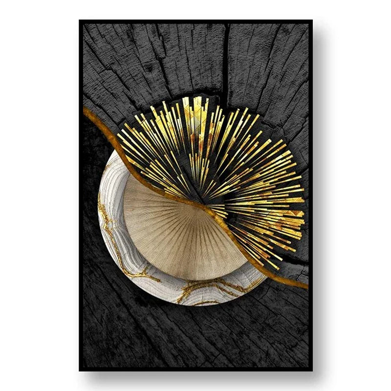 Light Luxury Minimalist Style Poster Bedroom Wall Art Abstract Annual Ring Mural Canvas Painting Home Decoration Aesthetics