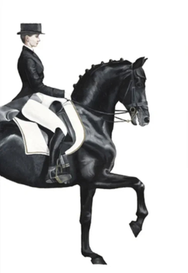 Modern Aristocratic Equestrian Posters Canvas Paintings Living Room Home Decorations Modern Horse Riding Oil Paintings Wall