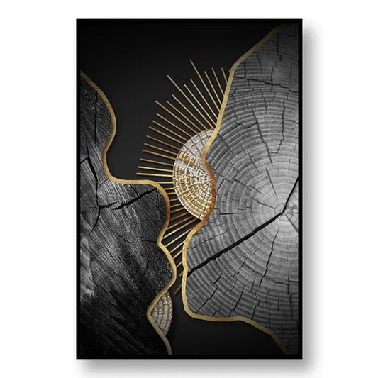 Light Luxury Minimalist Style Poster Bedroom Wall Art Abstract Annual Ring Mural Canvas Painting Home Decoration Aesthetics