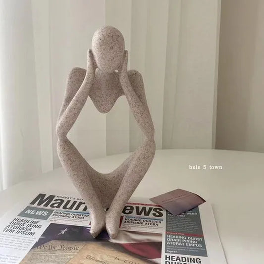 Ins Style Thinker Decorations Small Abstract Character Bedroom Home Decoration Creative Living Room Art Statue Decorations