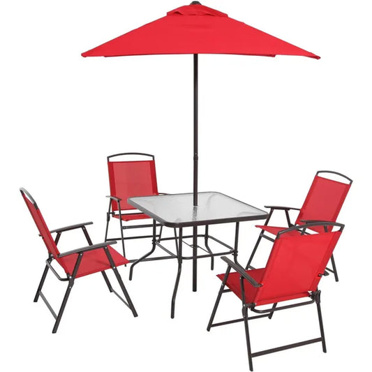 2024 New Mainstays Albany Lane 6-Piece Outdoor Patio Dining Set