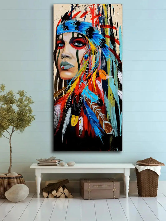 Stickers and Posters for Room Canvas Painting Abstract Indian Pictures for Wall Luxury Home Decor Wall Decoration Poster Print