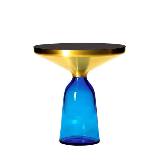 German Design Living Room Bedside Table, Sofa Side Table, Coffee Table, Indoor round Glass, Nordic Light Luxury Coffee Table
