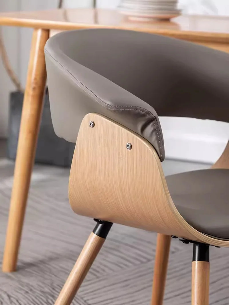 Dining Chair Student Chair North European Modern Simple Solid Wood Light Luxury Dining Chair Household Italian Dining Table Chai