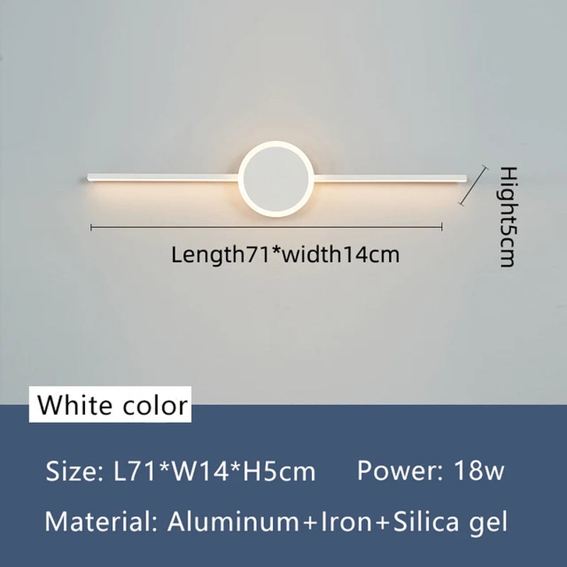 LED Wall Lamps Morden Led Mirror Bathroom Light Fixtures 19-27W Wall Mounted Bathroom Mirror Sconce Lamp Indoor Lighting Mirrors