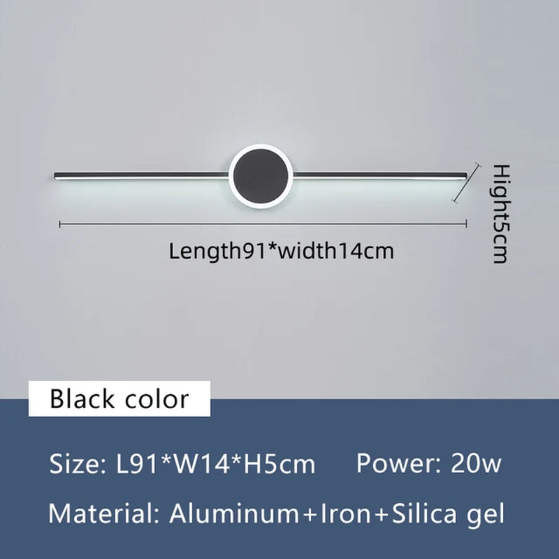 LED Wall Lamps Morden Led Mirror Bathroom Light Fixtures 19-27W Wall Mounted Bathroom Mirror Sconce Lamp Indoor Lighting Mirrors