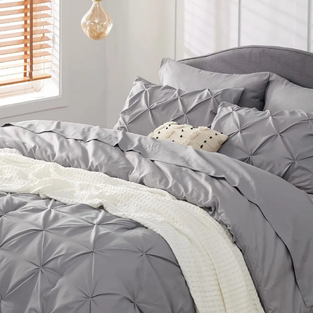 Duvet Cover Set, Bedsure Size Comforter Set - Bedding Sets 7 Pieces, Duvet Cover Set