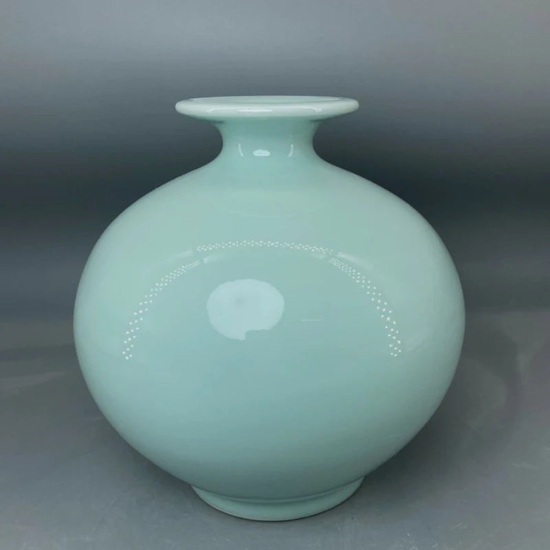 Ceramic Vase New Chinese Style Imitation Song Misty Blue Porcelain Home Living Room Curio Shelves Decoration Crafts Decorations