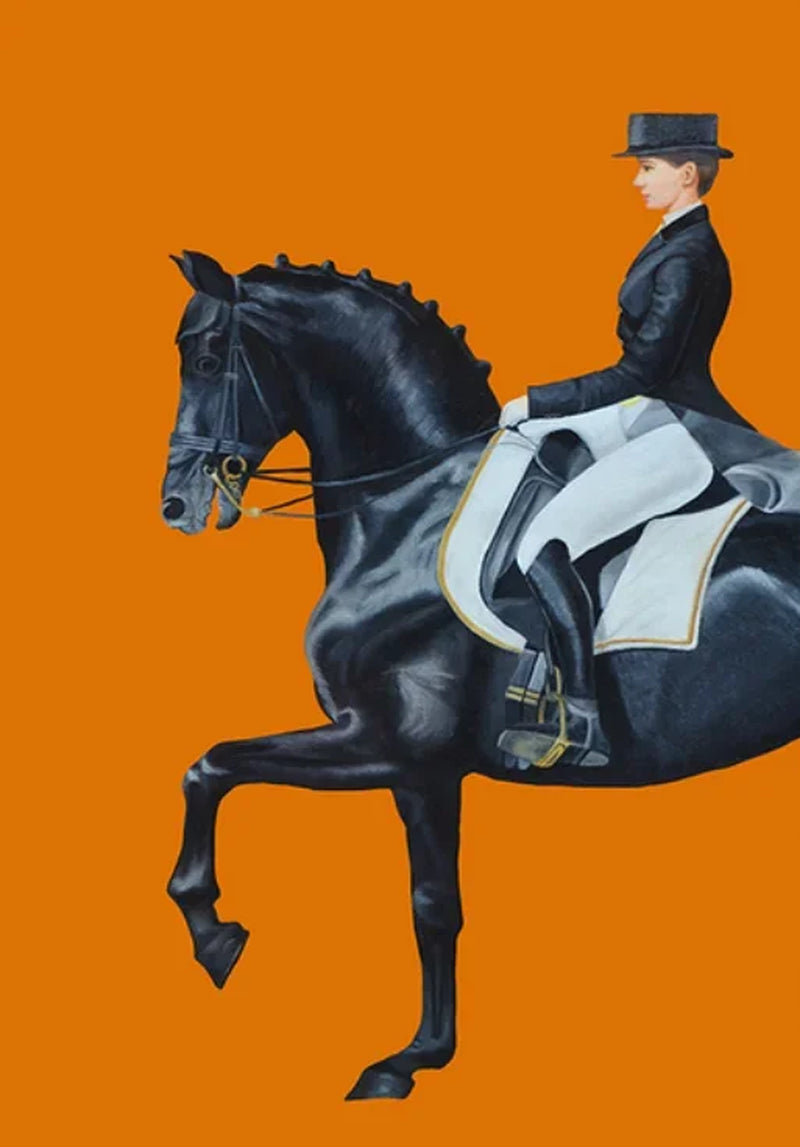 Modern Aristocratic Equestrian Posters Canvas Paintings Living Room Home Decorations Modern Horse Riding Oil Paintings Wall