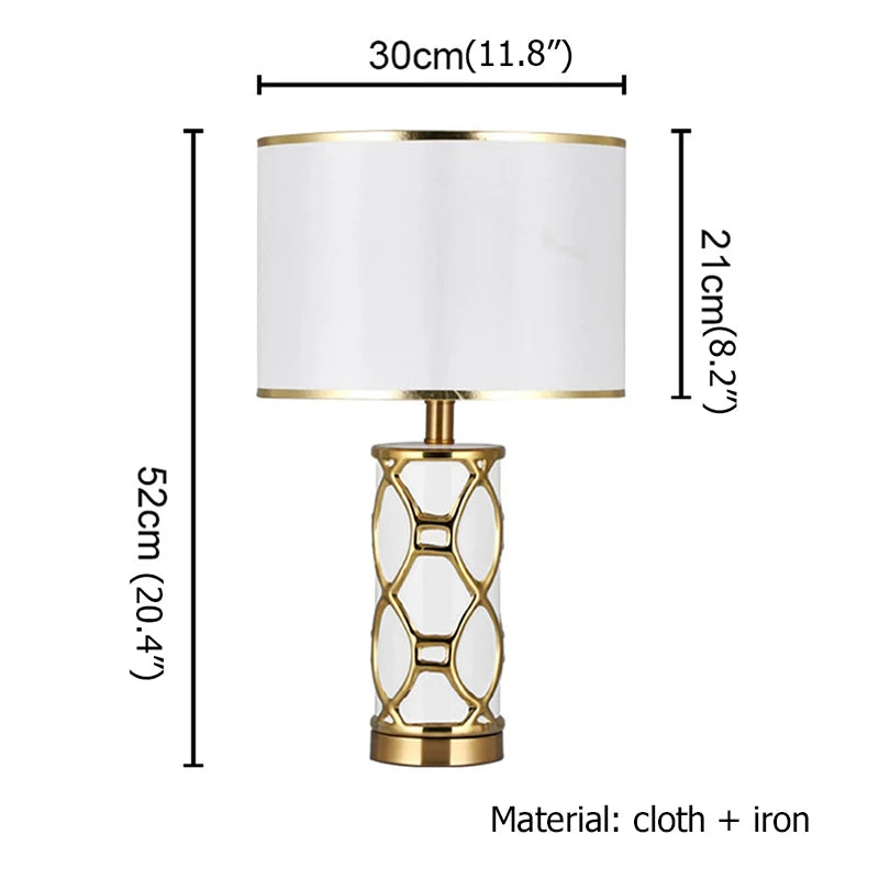 BRIGHT Table Lamps Desk Luxury Contemporary Fabric Light Decorative for Home Bedside Bedroom