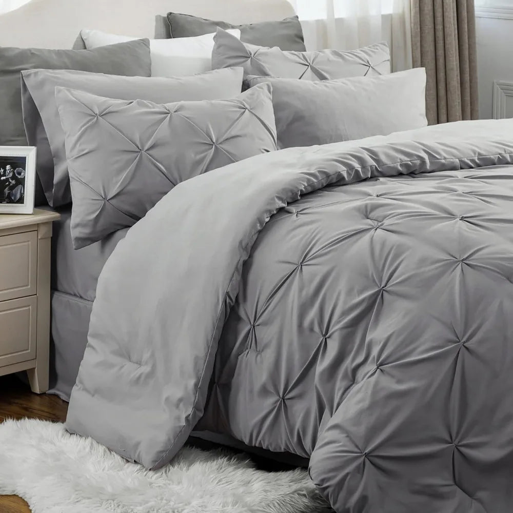 Duvet Cover Set, Bedsure Size Comforter Set - Bedding Sets 7 Pieces, Duvet Cover Set