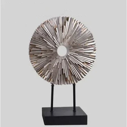 European Luxury Resin round Figurines Art Home Furnishing Decoration Crafts Livingroom Table Miniatures Office Desktop Ornaments