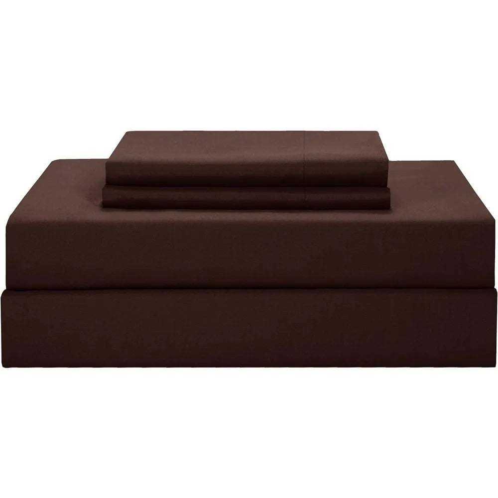 Brown 10 Piece Bed in a Bag Comforter Set with Sheets, Queen