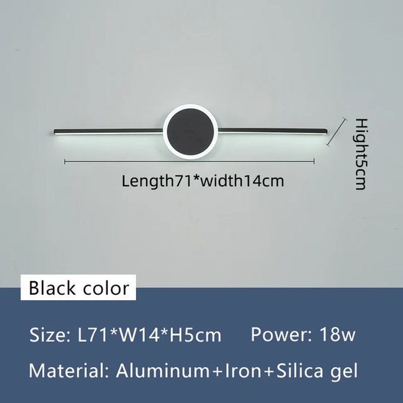 LED Wall Lamps Morden Led Mirror Bathroom Light Fixtures 19-27W Wall Mounted Bathroom Mirror Sconce Lamp Indoor Lighting Mirrors