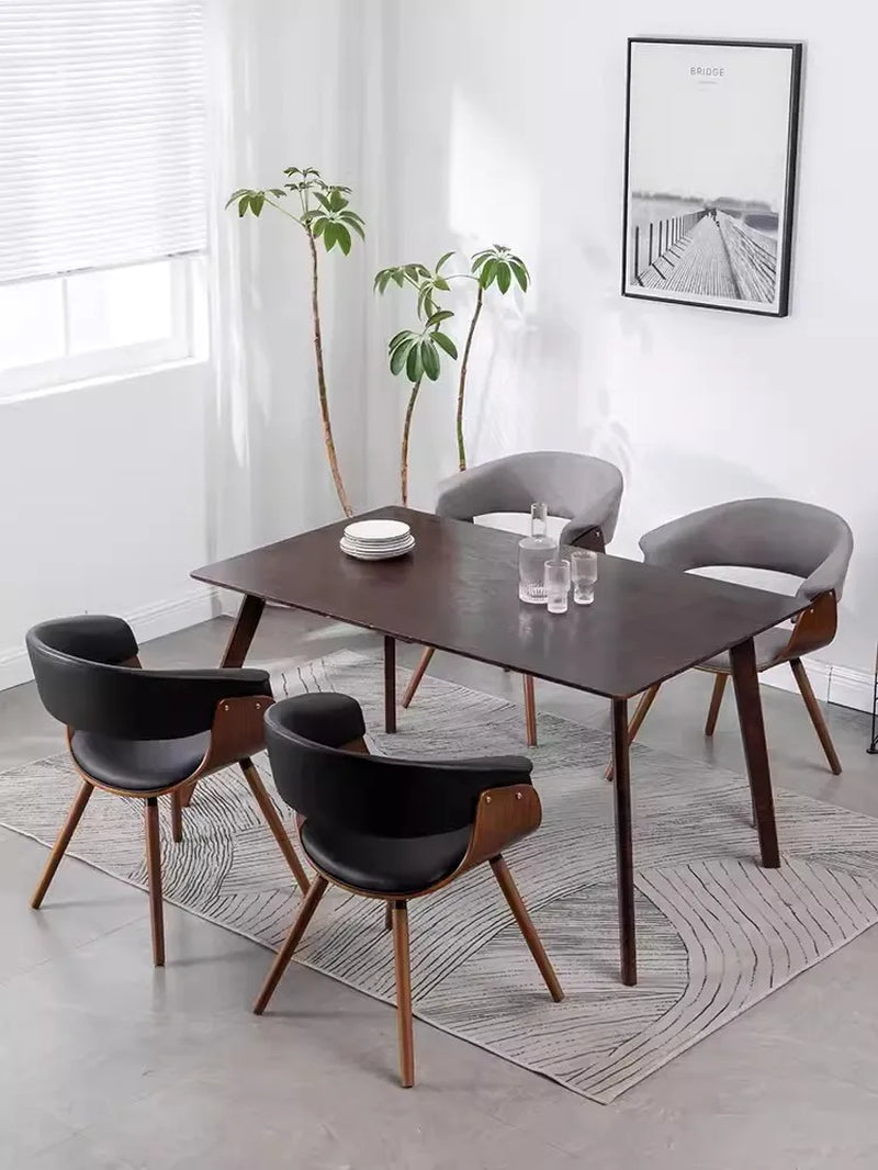 Dining Chair Student Chair North European Modern Simple Solid Wood Light Luxury Dining Chair Household Italian Dining Table Chai